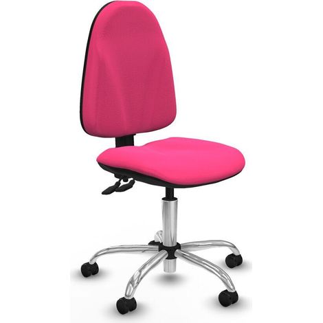 piqueras-y-crespo Silla Elegante rosa regulable para escritorio
