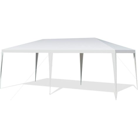 Costway – Tonnelle de jardin 3 M x 6 M étanche – Cadre acier résistant à la rouille – Tissu PE imperméable – 6 cordes à vent et 12 piquets pour stabilité (1/5)