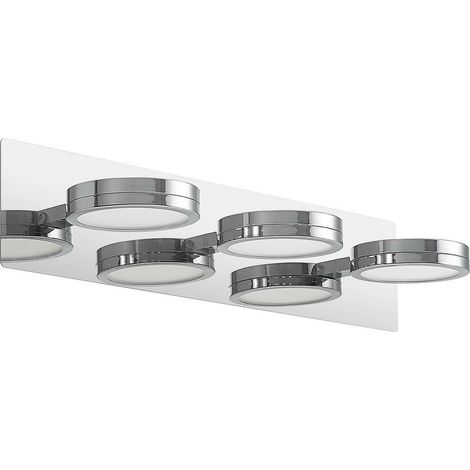 [NEUWERTIG] B-Ware Lindby Wandleuchte Wandlampe Bad Led Chrom Skrolla Dreiflammig Warmweiß Universa