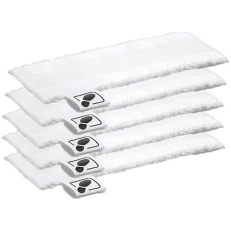 Lot de 5 Tampons en Tissu Microfibre pour Nettoyeur Vapeur EasyFix SC2 SC3 SC4 SC5 (1/5)
