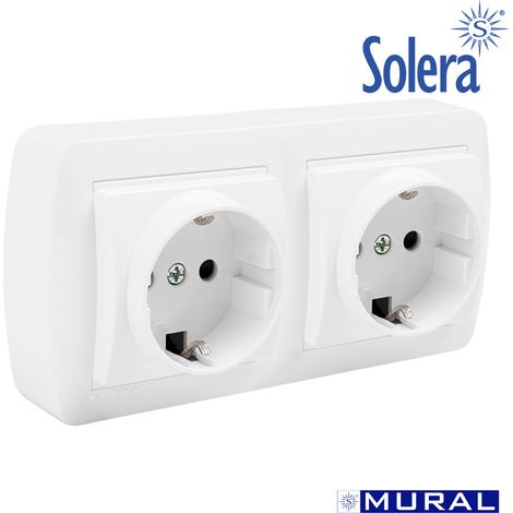 Base Bipolare Doppia con t/tl 148x72x42mm Superficie Muro Solera MUR66U