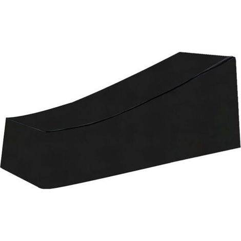 Schutzhülle für Gartensitzgruppe, wasserdicht und windabweisend, aus robustem 210D Oxford-Gewebe (200x75x40/80 cm) - Schwarz MHZB