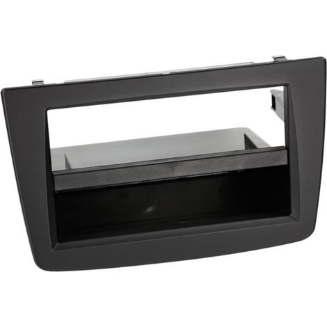 Support autoradio 1DIN compatible avec Alfa Romeo Mito ap13 noir - avec vide poche - Noir