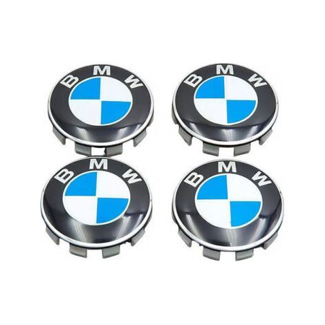 Convient pour enjoliveur BMW 56 mm cache-moyeu de voiture cache-moyeu central bleu et blanc étiquette de cache-moyeu central de pneu (1/3)