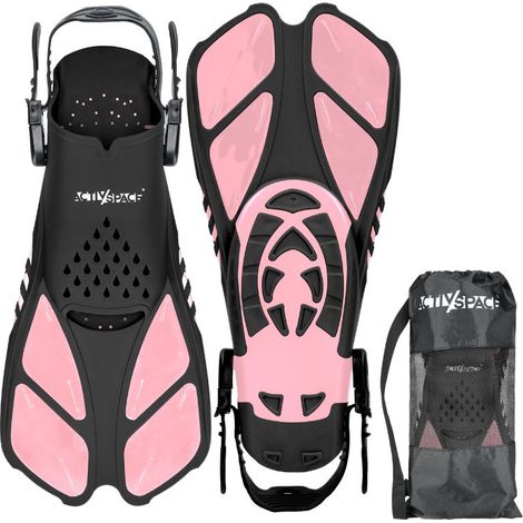 Pinne da sub regolabili 37/42 - rosa