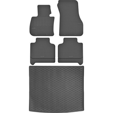 Juego de alfombrillas de goma para coche y alfombrilla para maletero para BMW X1 F48 SUV (2015-2022). (1/5)