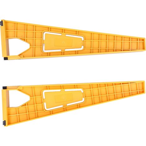 Set mit 2 Bohrschablonen für Schubladenschienen, ABS, Möbelmontagehilfe, Schrankmontage-Set, Heimwerkerzubehör (1/5)