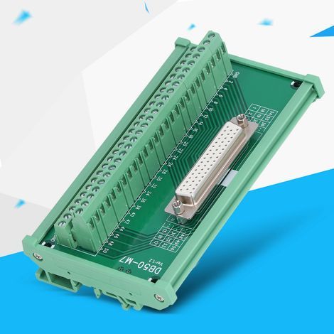 Adaptateur de connexion DB50 femelle droit pour PCB, connecteur terminal DC60V, plaque d'adaptation DB50‑M7 (1/5)