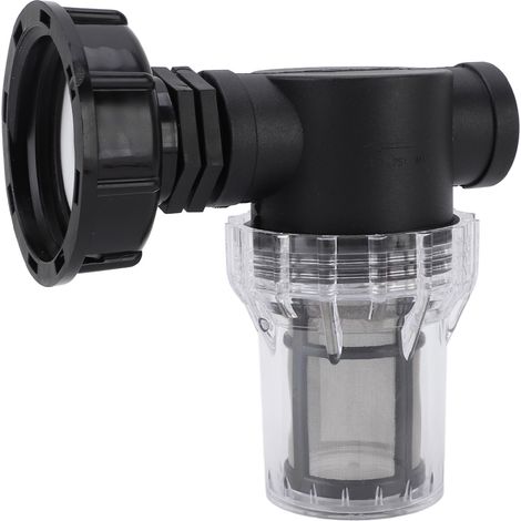 Raccord filtre cuve IBC tonneau filtrant adaptateur tuyau G3/4 femelle S60x6 gros débit étanche avec filtre et vanne en plastique (1/5)
