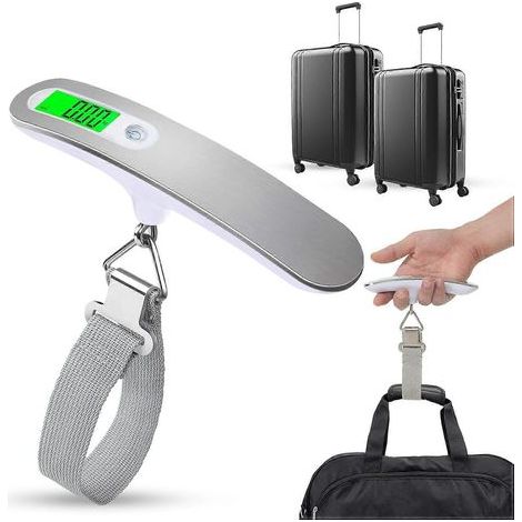 - Balance numérique pour bagages, pèse-valises, pèse-valises 50 kg, sacs à dos, bagages cabine, sacs d'avion (1/5)