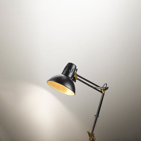 ARC Lampada da tavolo in metallo colore nero oro senza base e piedistallo (1/3)