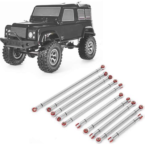 Pièces de Mise à Niveau de Biellette d'empattement en Alliage d'aluminium pour Accessoire de Chenille de Voiture RGT 136100/10 RC-Bleu (Argent ECX224000S) (1/5)
