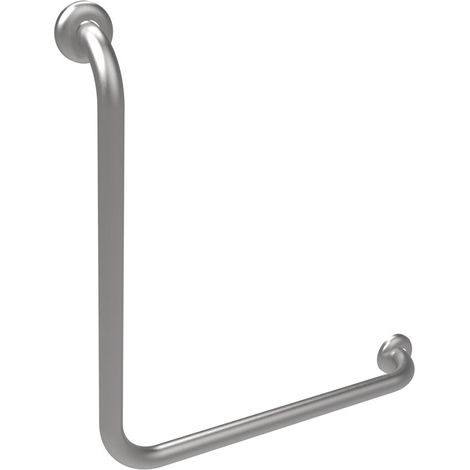 Maniglia verticale 50x50 inox satinatoper bagni terza eta e disabili (1/3)