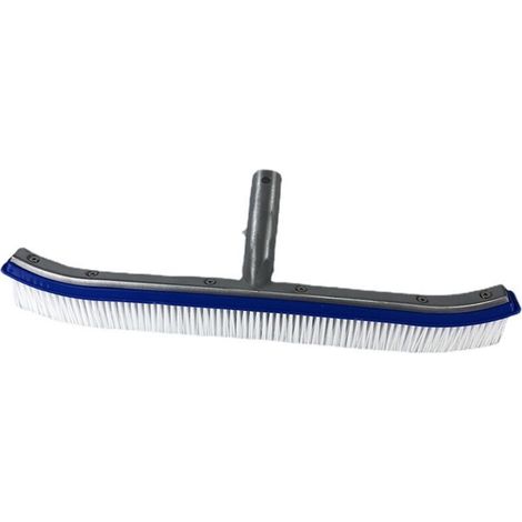 Poolbürste, Poolbürstenkopf, 43 cm lange Premium-Poolreinigungsbürste aus Aluminium, Poolbürste für Schwimmbad, Whirlpool, Badewanne, Wand, Fliesen, Boden