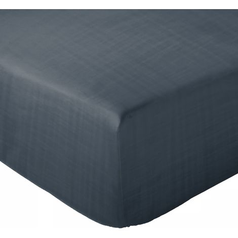 Drap housse mousseline de coton MILOS 140x200 cm (1/5)
