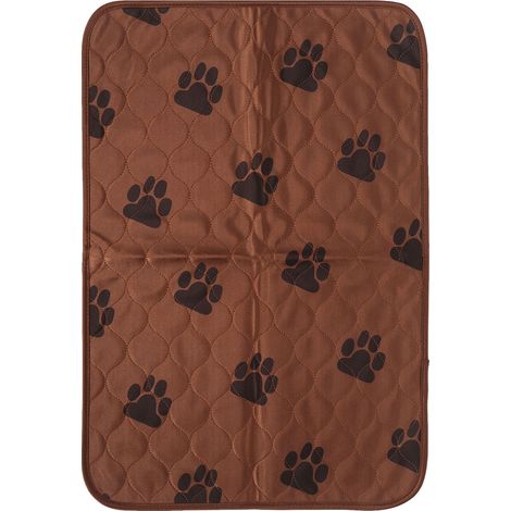 Tapis absorbant, imperméable et réutilisable pour l'apprentissage de la propreté chez les chiens et les chats, couleur marron foncé. (1/5)