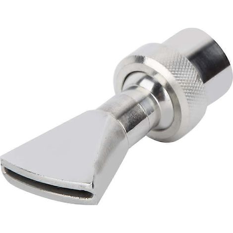 Buse de fontaine DN20 en acier inoxydable en forme d'éventail pour bassins, jet large, idéale pour les jeux d'eau de jardin. (1/5)