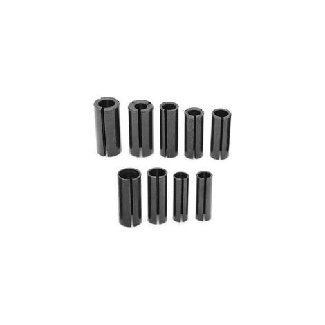 9Pcs Mandrin Collet Adaptateur de Router Bit Haute Précision Collet Adaptateur Mandrin à Pince en Acier CNC pour Fraise Electrique