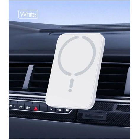30W Magnetic Wireless Car Charger with Suction Cup for iPhone 12, 13, 14, 15 and 16 Pro Max MagSafe, Phone Holder - AquaForge (1/5)