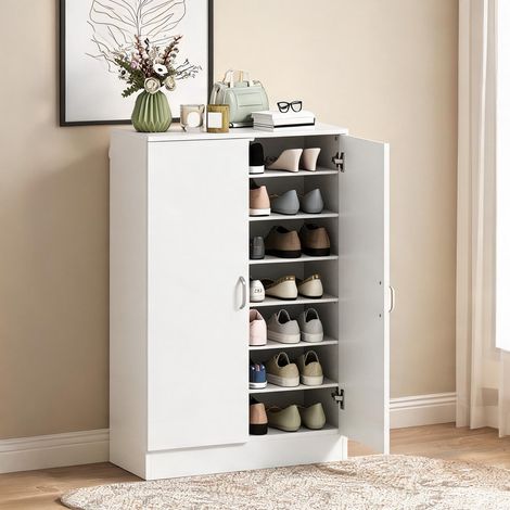Meuble à chaussures en panneau de particules 70 x 35 x 108 cm (1/5)