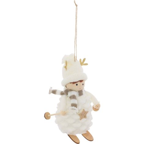SDN TEXTO CHICA ESQUI NIEVE 11CM - Feeric lights & christmas (1/2)