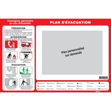 Taliaplast – Panneau de signalisation 450x300mm – Fixation facile sur tous supports – Conforme normes sécurité chantiers – Plastique durable