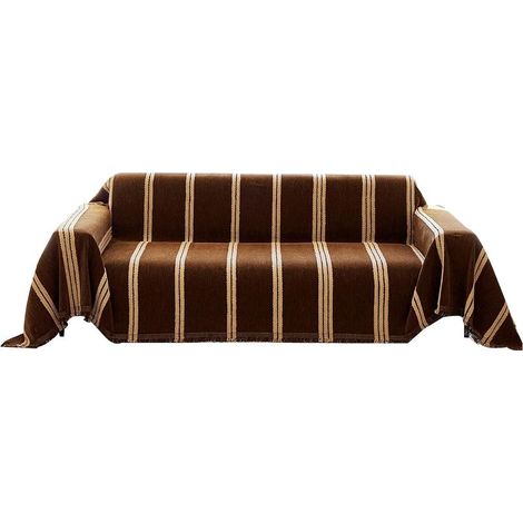 Housse de Canapé Clic Clac Réversible 3 Places 260x180 cm,Couverture en Chenille Épais Anti-déchirure pour Familles (1/5)