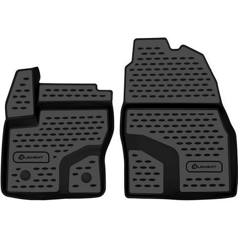 KIT TAPPETINI 3D COMPATIBILE CON FORD Transit/Tourneo Connect, 2013-, 2 pcs.  TAPPETINO IN GOMMA TPE  BORDO ALTO 3D ANTISCIVOLO IMPERMEABILE