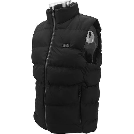Gilet chauffant électrique 15 zones de chauffe, léger et étanche, double commande USB, idéal pour le camping, le ski et les activités de plein air, taille 4XL (1/5)