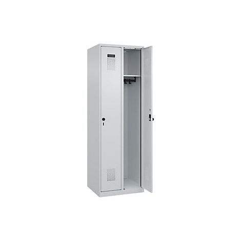 C+P Armadietto Evolo PLUS 2 scomparti grigio chiaro largh (1/2)