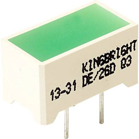 Kingbright DE/2GD Bargraphe à LED x2 vert (L x l x H) 14 x 7.5 x 8 mm C666132