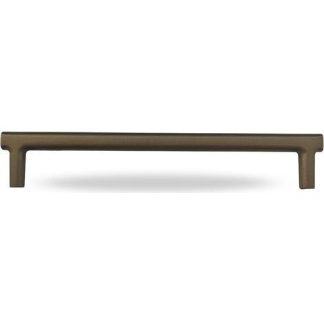 NAVARRO AZORÍN Poignée OVAL en Zamak, Design Élégant Made in Spain, Idéale pour Meubles, Tiroirs, Cuisines et Salles de Bain (Longueur 171 mm, Couleur Bronze Alpha) (1/5)