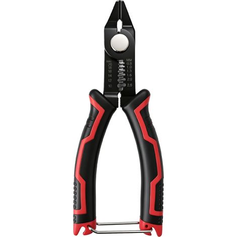 Wire Cutter Side Cutter Pliers 3 in 1 Combination Pliers Multifunction for 10-20 Awg Wires, Invisible Spring, Non-Slip Handle for Electrical and Household Appliance Repair (1/5)