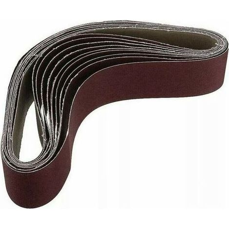 ALLIANDISPaquet de 10 Bandes Abrasives 686 x 50 mm Grain 1000 pour Ponceuse à Oxyde d'Aluminium (1/4)
