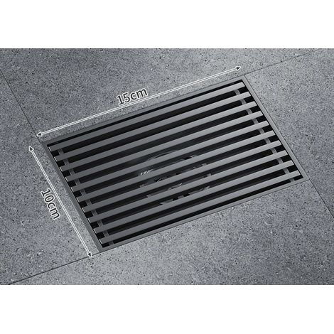 (15Cm gun ash)Deodorant stainless steel floor drain large large displacement garden courtyard outdoor rooftop (1/4)