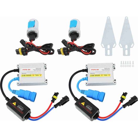 Kit de faros de xenón ultrafinos con balasto plateado para coches H7 8000K 12V 55W (1/3)