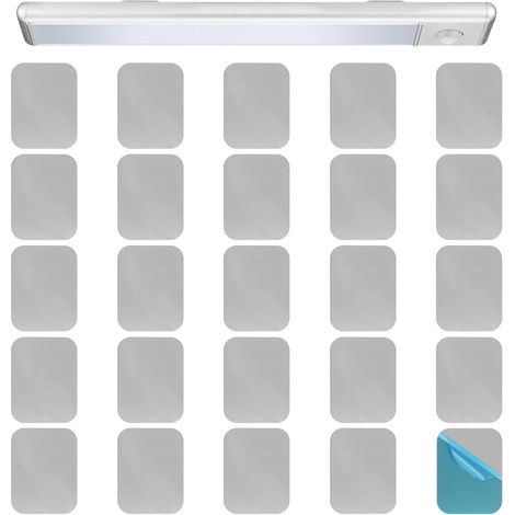 Lot de 25 bandes de montage pour lumières LED magnétiques pour éclairage de placard (pas d'aimants) (1/5)