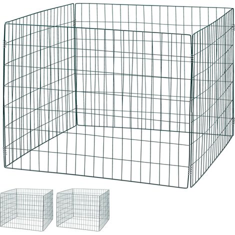 Set di 3 compostatori biologici salotto giardino 60 x 60 x 75 cm fabbricazione rapida in acciaio nero 130008156