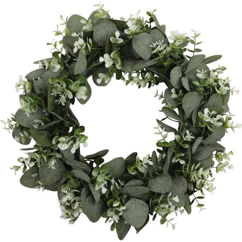 Guirlande De Feuillage - 45 cm - Pour Porte D'Entrée Ou Décoration Intérieure - Ornement Floral Pour Mariage Ou Fêtes - 1 Pièce (1/5)