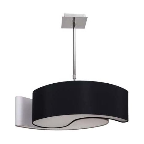 Kleine Ying-yang Lampe Schwarz/Weiß 2xE14