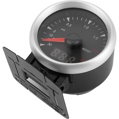 Manomètre universel de pression de turbo pour voiture, 60 mm/2,5 pouces, 12 V, à LED - 30 - 2,5 barres (1/5)