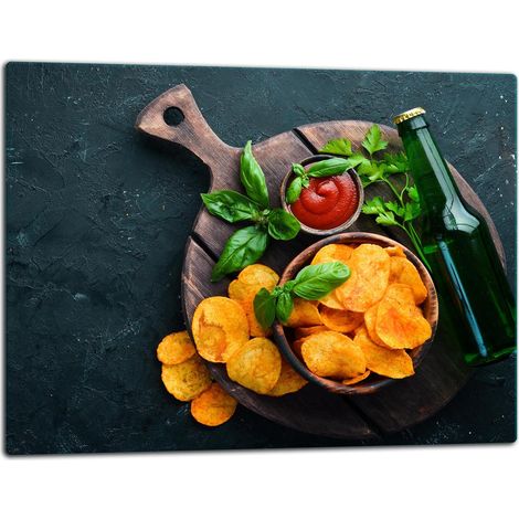 Schneidebrett aus Glas, 52 x 40 cm, Chips (1/5)