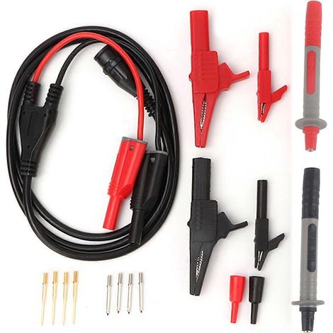 P1800A BNC-Stecker auf 4-mm-Bananenstecker mit Krokodilklemme – Multimeter-Messleitungssatz