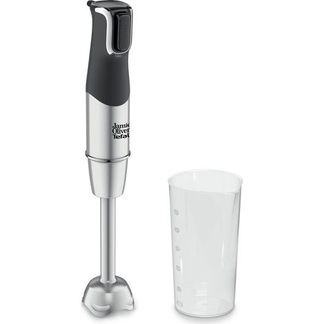 Mixeur plongeant avec lames en acier inoxydable, 1200 W, pied mixeur passe au lave-vaisselle, déclencheur multi-vitesse, protection anti-éclaboussures avec gobelet de (1/5)