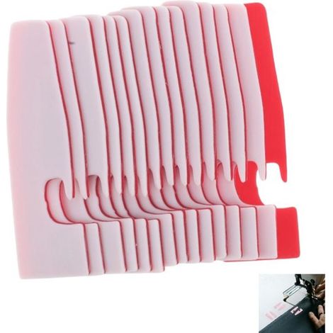 Confezione da 15 pezzi - Cuscinetti per piedino premistoffa replica Edge - Accessori resistenti per macchine da cucire - Adatti per macchine da cucire - 5,5 x 17 cm - Bianco (1/5)