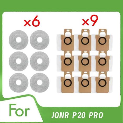15 pour P20 Pro Self Emptying Robot Aspirateur Rag Sac à poussière Aspirateur pièce détachée (1/5)