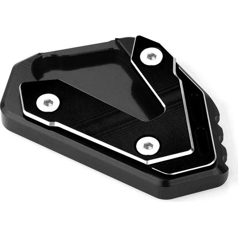 (SANS LOGO Noir) Compatible avec SUZUKI 1000 GSXR1000 GSX-R1000R gsxr 1000 r Accessoires moto Extension de béquille latérale Agrandisseur Plaque de repose-pied maxpower (1/4)