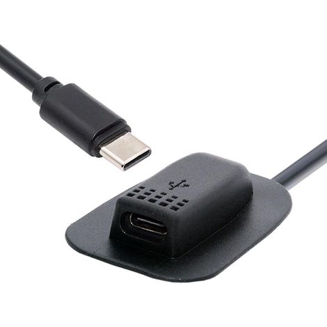 Câble USB-C 65W Type-C Mâle à Femelle Câble d'extension pour Sac à Dos Chargement Pratique en Plein Air Voyage Camping Externe (1/5)