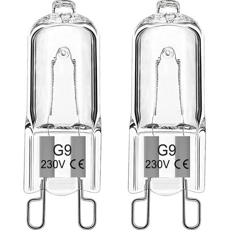 Ampoule Halogène G9 Pour Four 25W 230V Ampoule de Four G9 Dimmable Tolérance 300°C Pour AEG/Neff/Whirlpool/Smeg/Bosch, Micro-ondes, Blanc Chaud 2700K, Lot de 2 (1/5)
