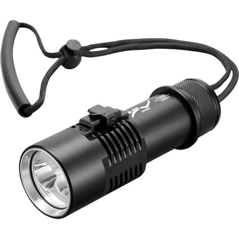 Torcia elettrica, mini torcia subacquea P70 LED Torcia subacquea per esterni 80m Torcia elettrica ad alta luminosità in lega di alluminio (1/5)